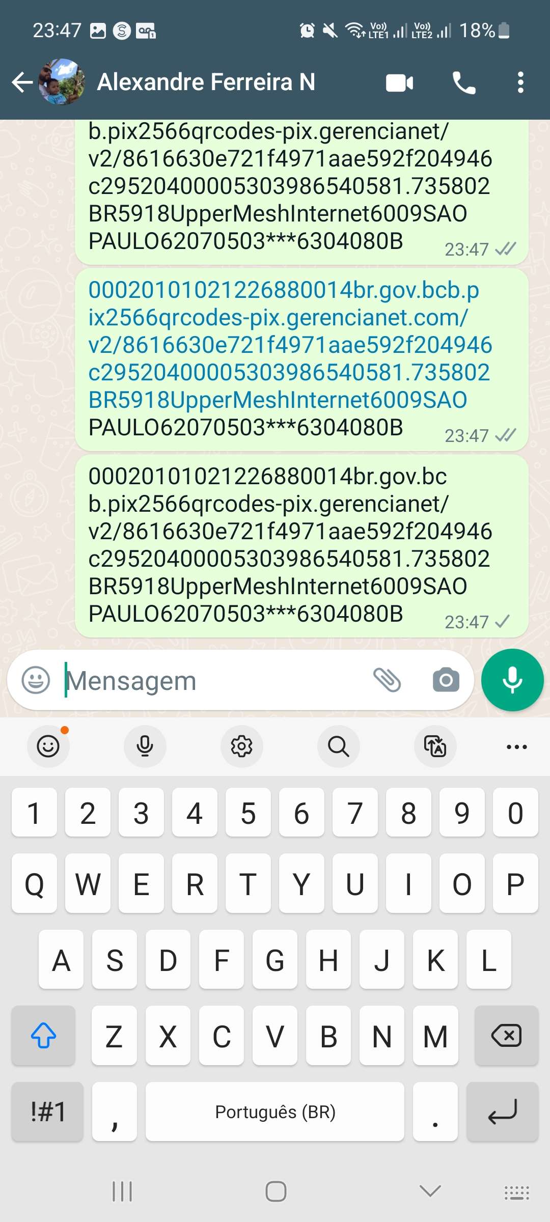 imagem enviada na mensagem pelo usuario uppermesh