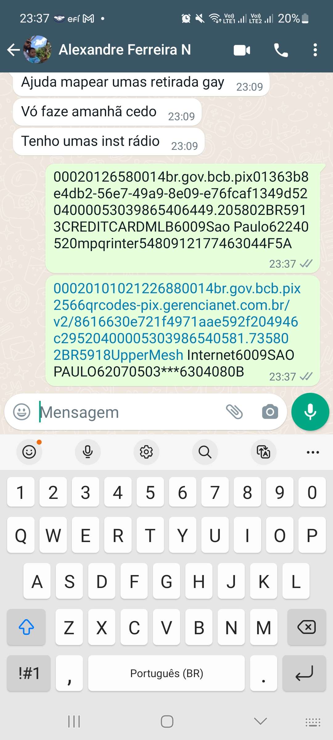 imagem enviada na mensagem pelo usuario uppermesh